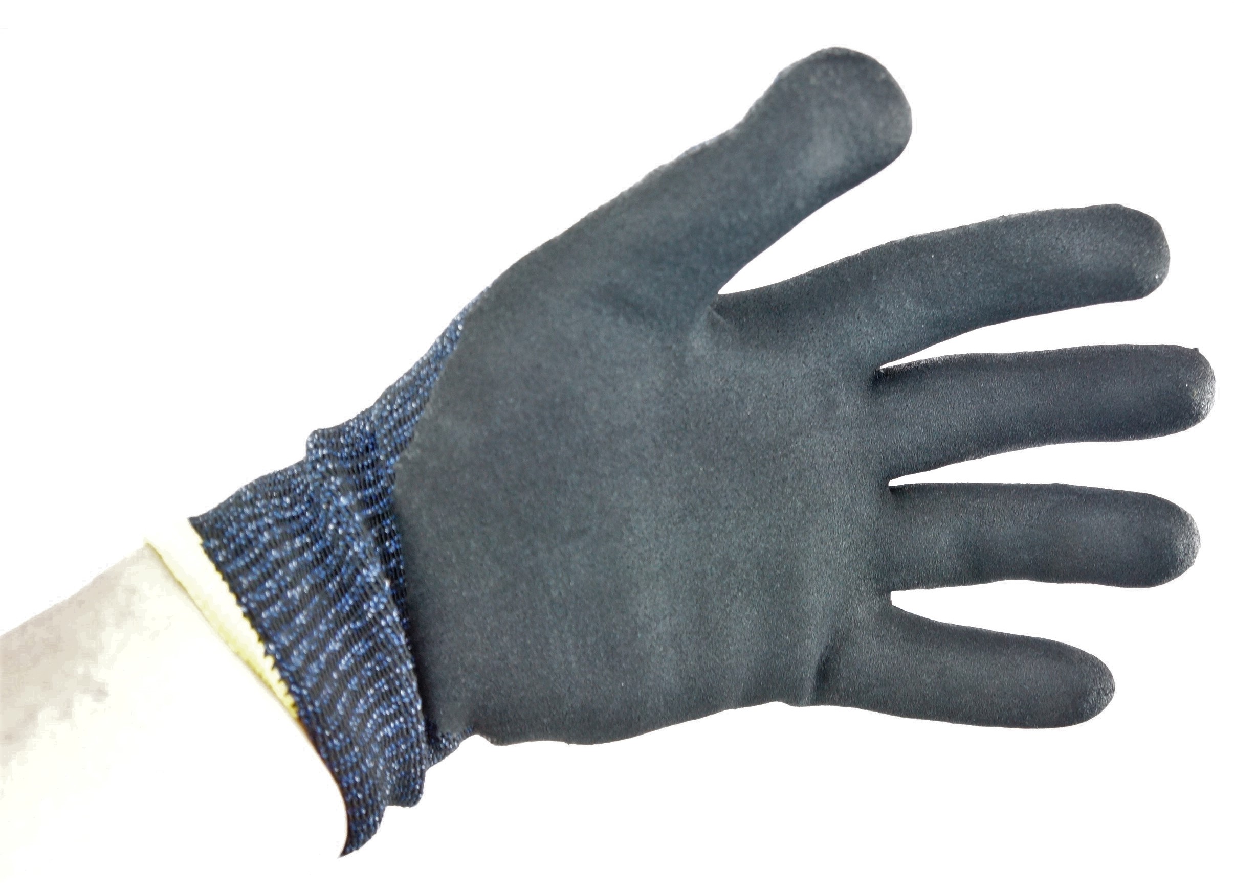 12 Pair 01-012-M Armor Guys Glove Taeki5 Spun Fiber Foam Palm Coated Blue Med - image 2