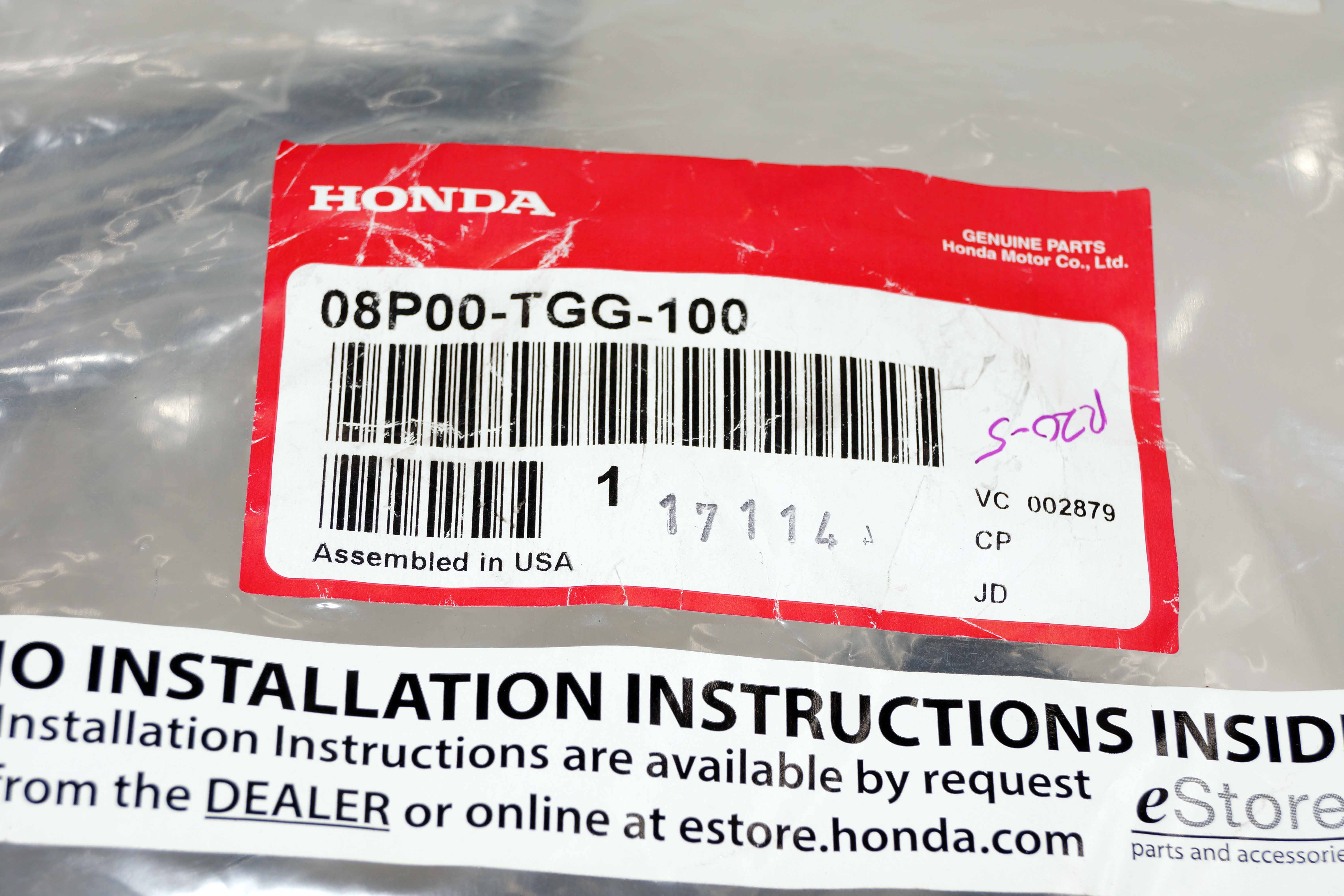 Genuine OEM 08P00TGG100 Honda 17-21 Civic Hatchback Mud Flap Splash Guard - image 3