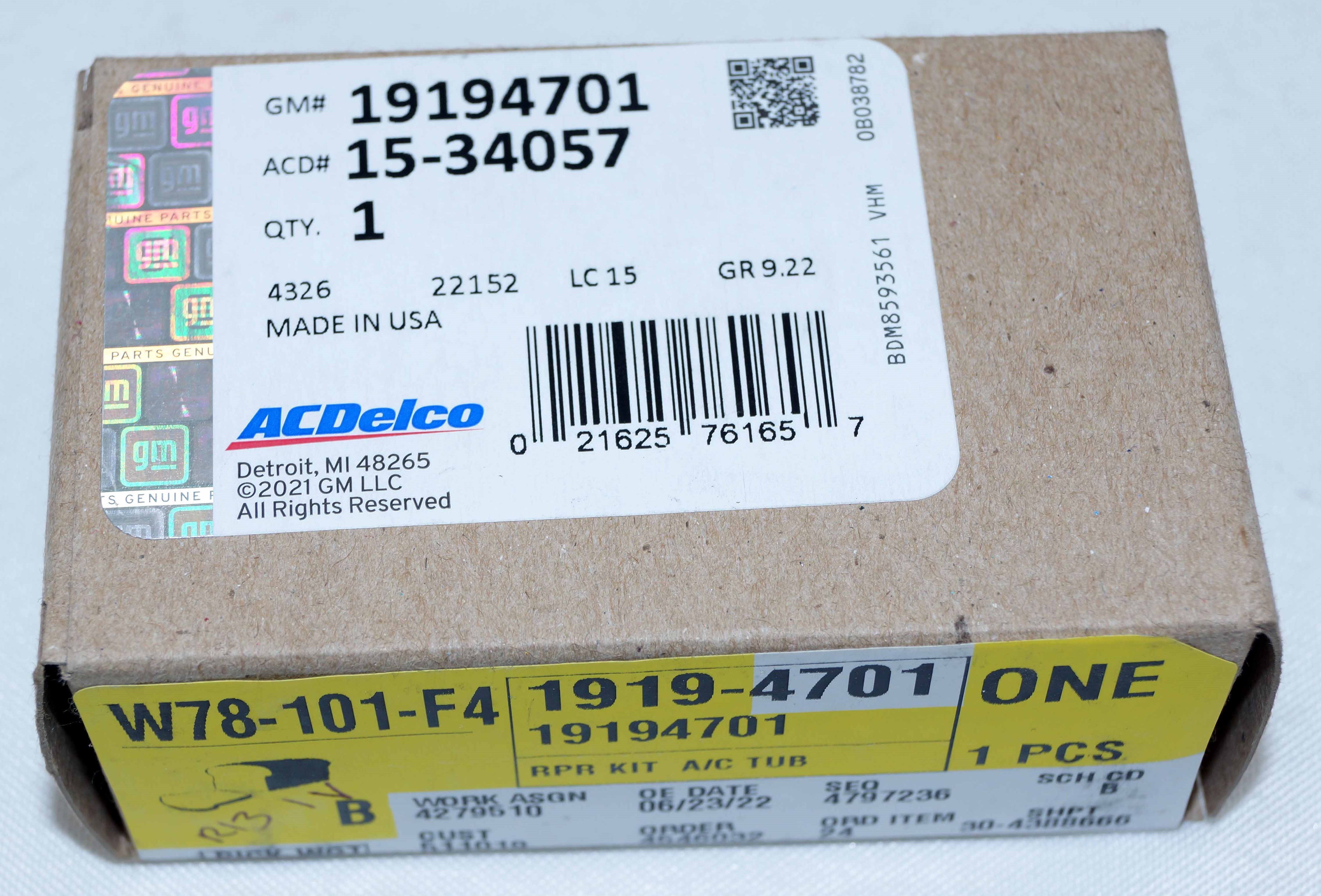 Genuine ACDelco 15-34057 AC Orifice Tube Repair Kit Splice 3/8 inch GM 19194701 - image 2