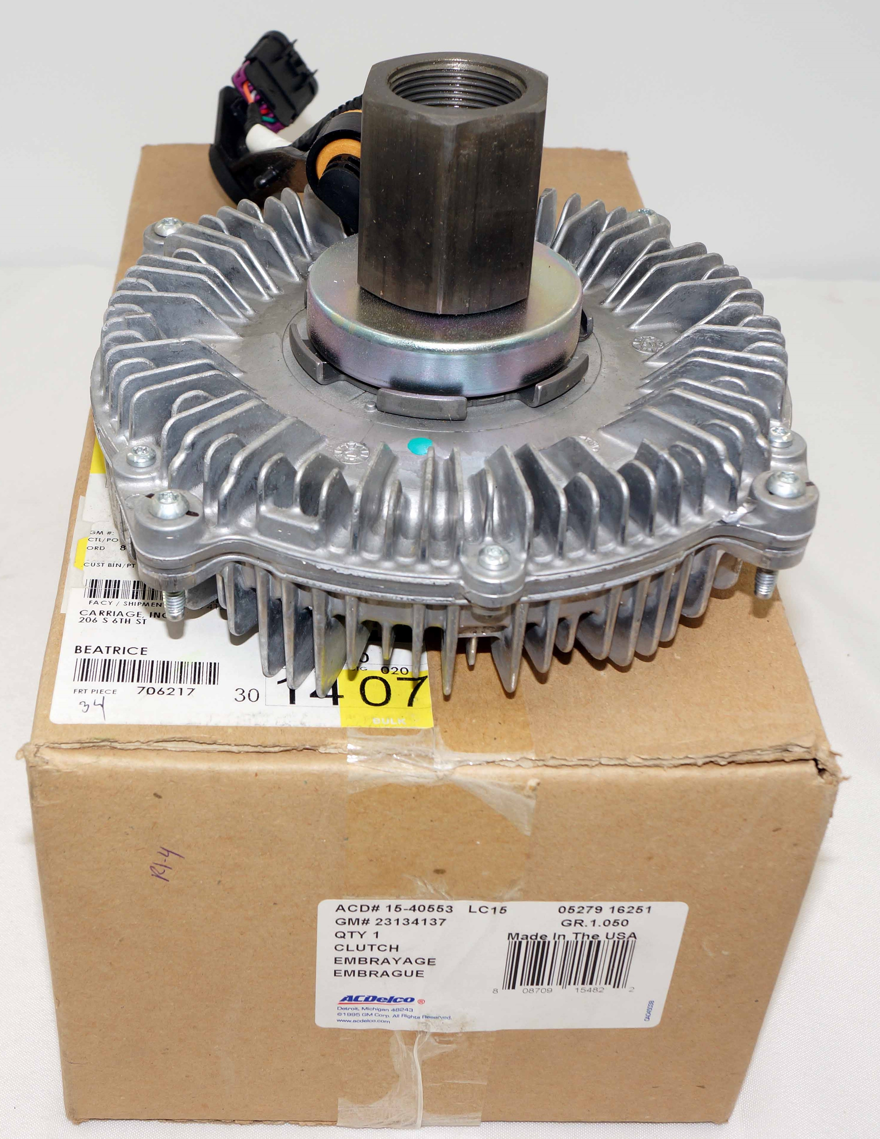 Genuine ACDelco OEM 15-40553 Engine Radiator Cooling Fan Clutch GM 23134137 - image 1
