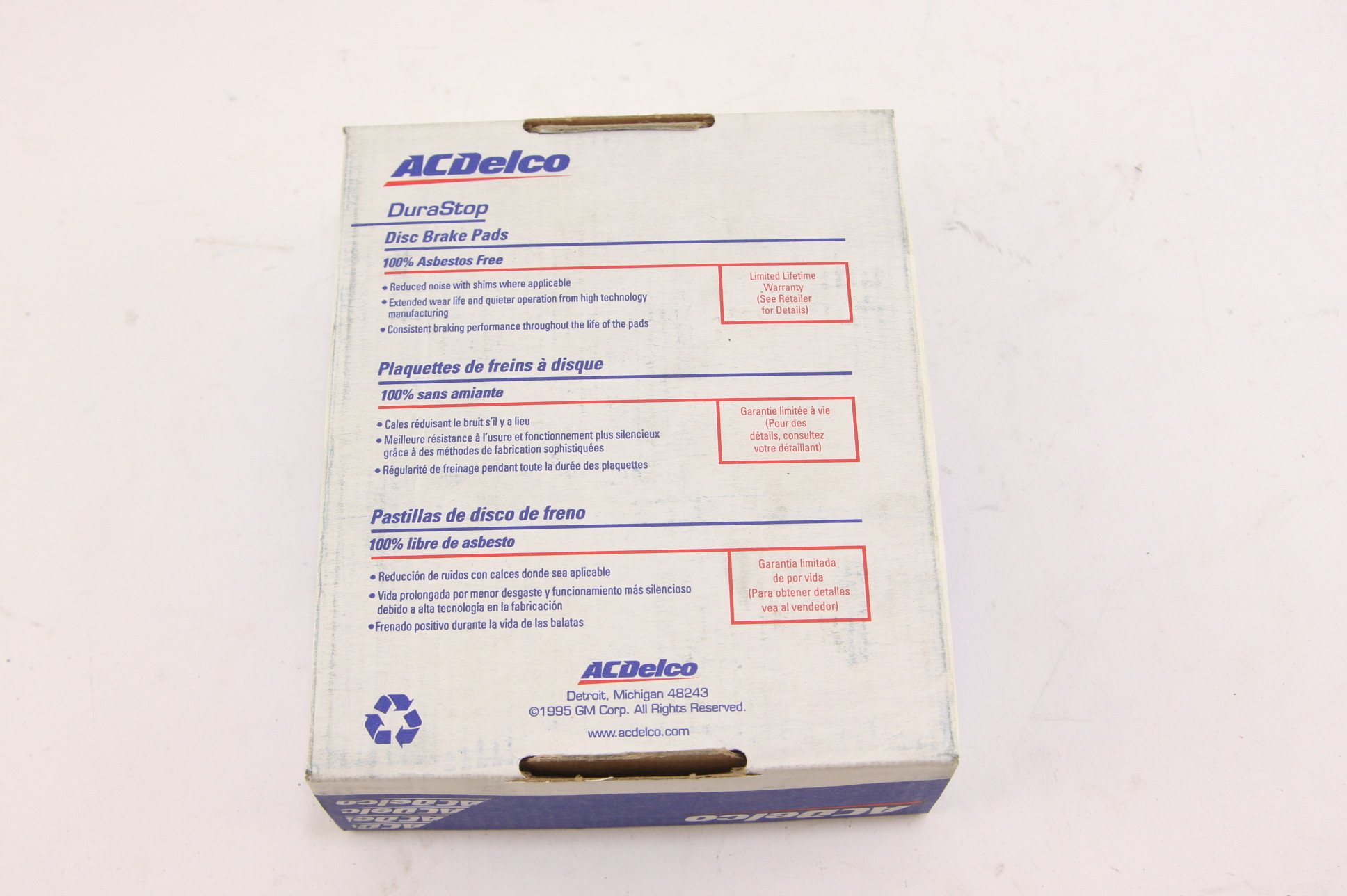 ***~ New Genuine OEM ACDelco 17D720M Disc Brake Pad GM 18038563 Free Shipping - image 5
