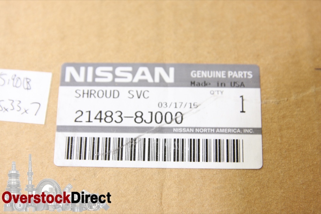 **~ New OEM 21483-8J000 Genuine Nissan 02-08 Fan Shroud Fast Free Shipping - image 2