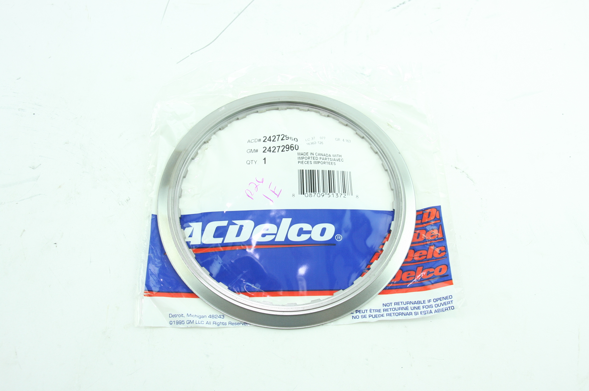 **** New OEM ACDelco 24272960 GM Auto Trans Clutch Backing Plate Free Shipping - image 1