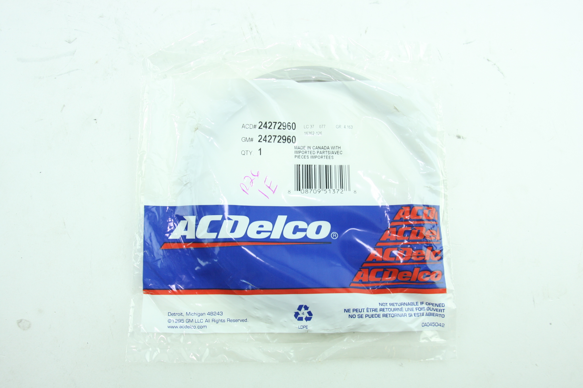 **** New OEM ACDelco 24272960 GM Auto Trans Clutch Backing Plate Free Shipping - image 3