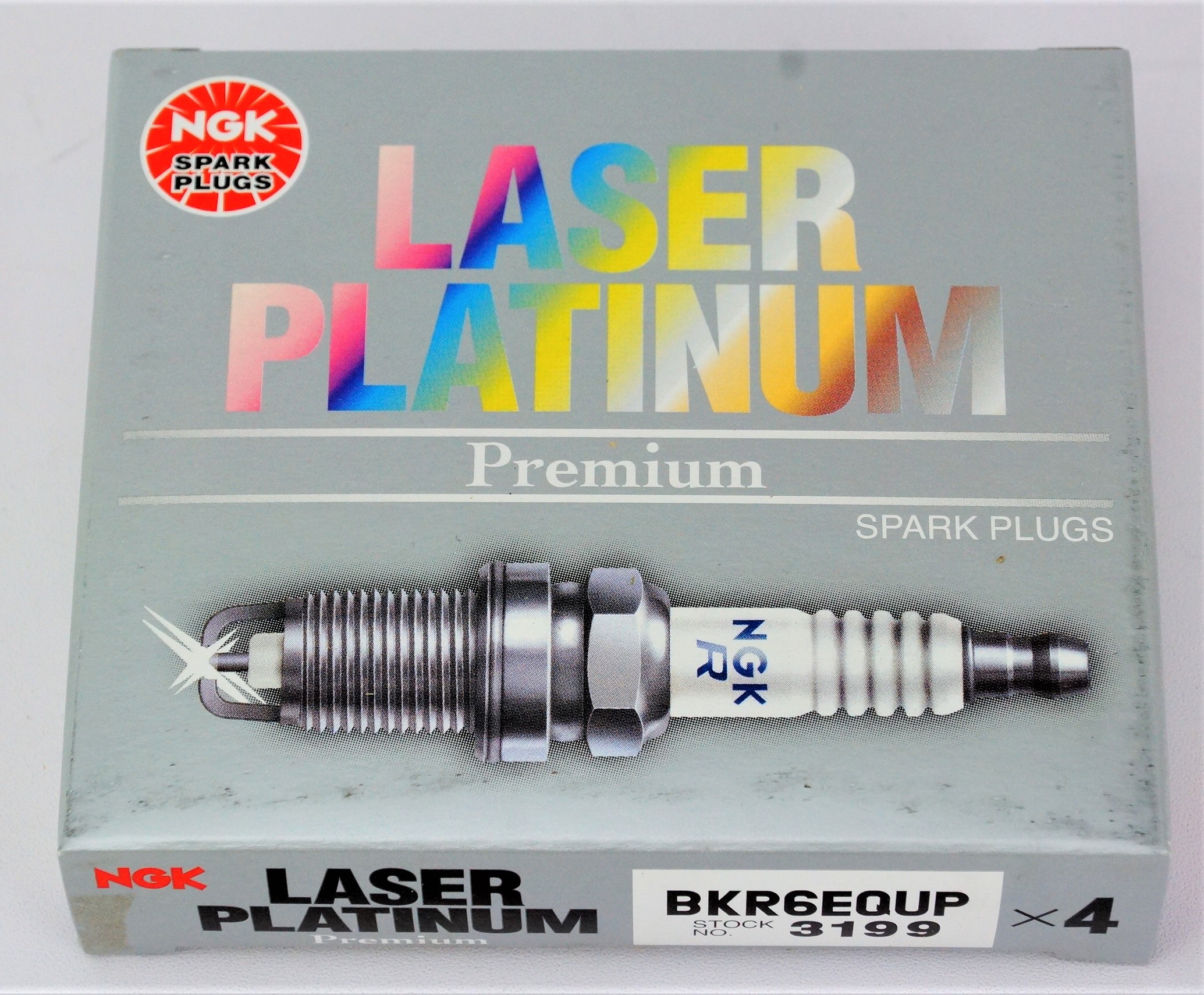Set of 10 NGK 3199 Laser Platinum Spark Plugs BKR6EQUP - image 9