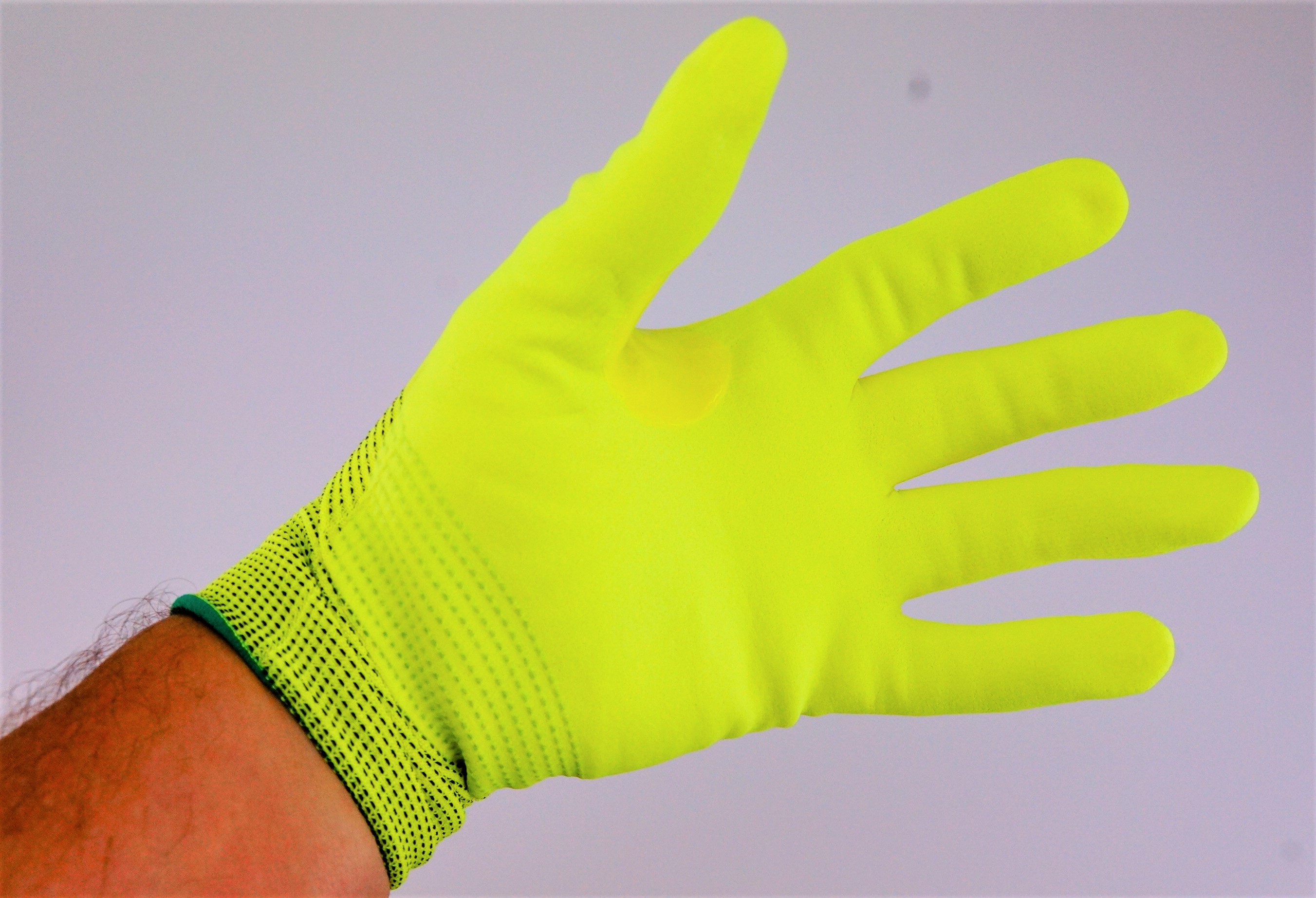 Pack of 72 Genuine 34-8743FY-M PIP Maxiflex Cut Gloves Hi Vis Yellow Yarn Med - image 2