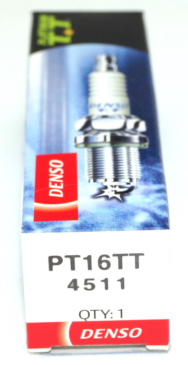 Set of 4 Genuine Denso 4511 PT16TT Platinum TT Spark Plug - image 8