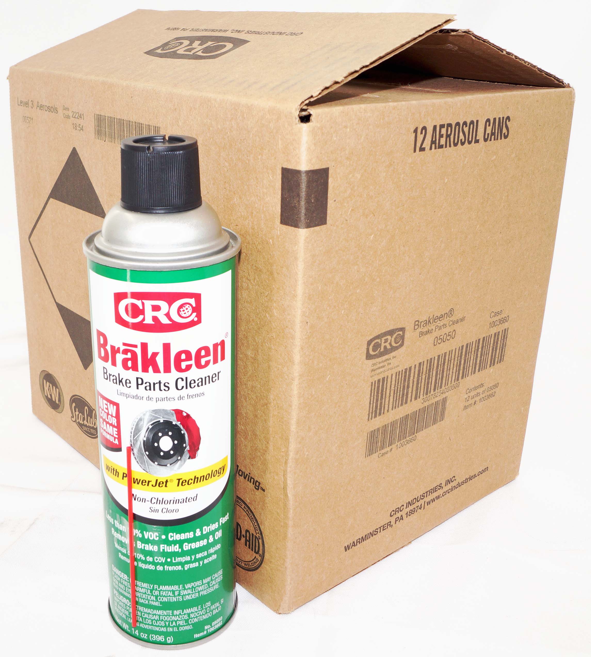 CRC Brakleen Brake Parts Cleaner (14 oz. Aerosol Can) - CRC Industries  05050