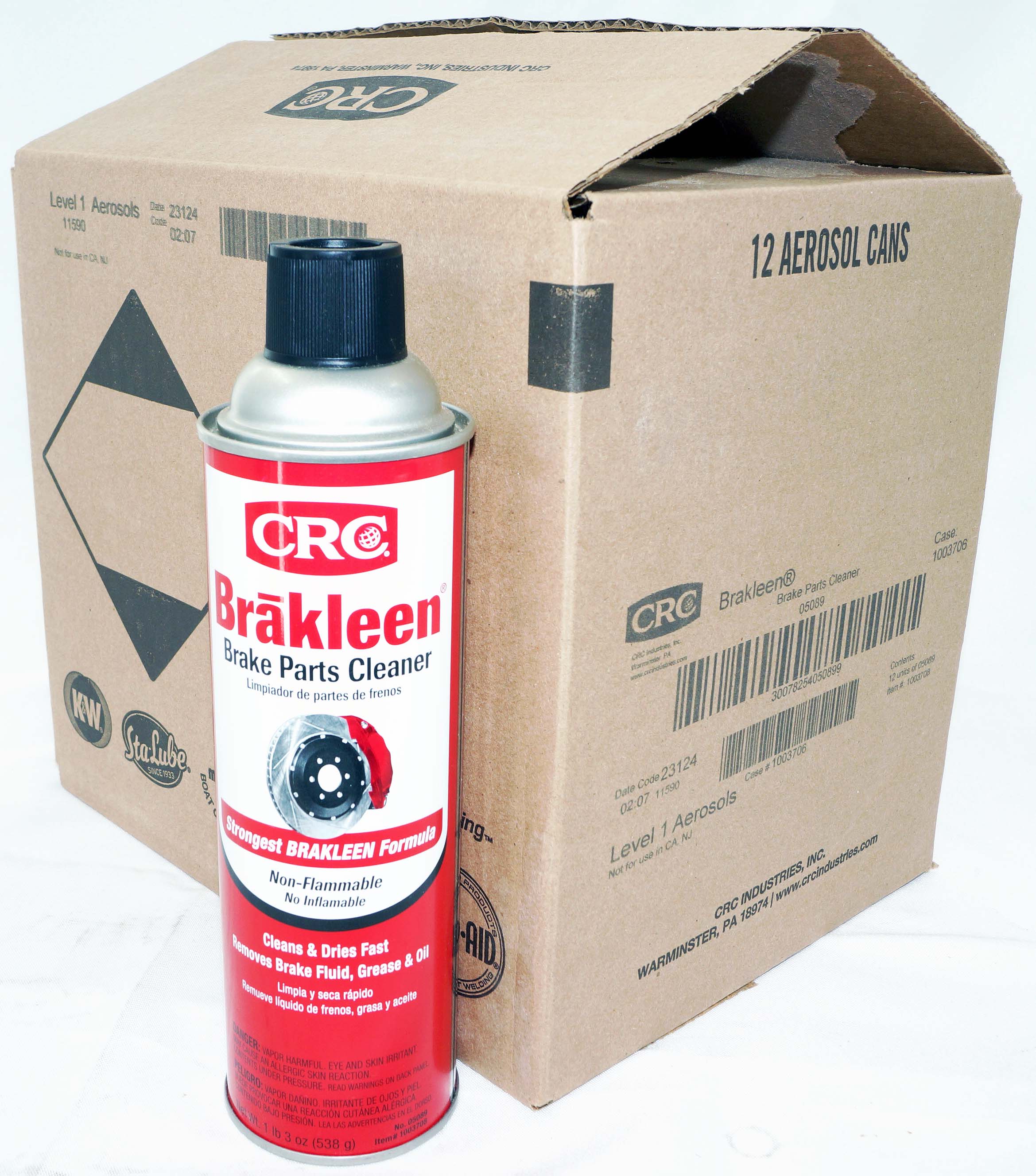 Brake Cleaner Brake Kleen Spray CRC 5089 12pk Case