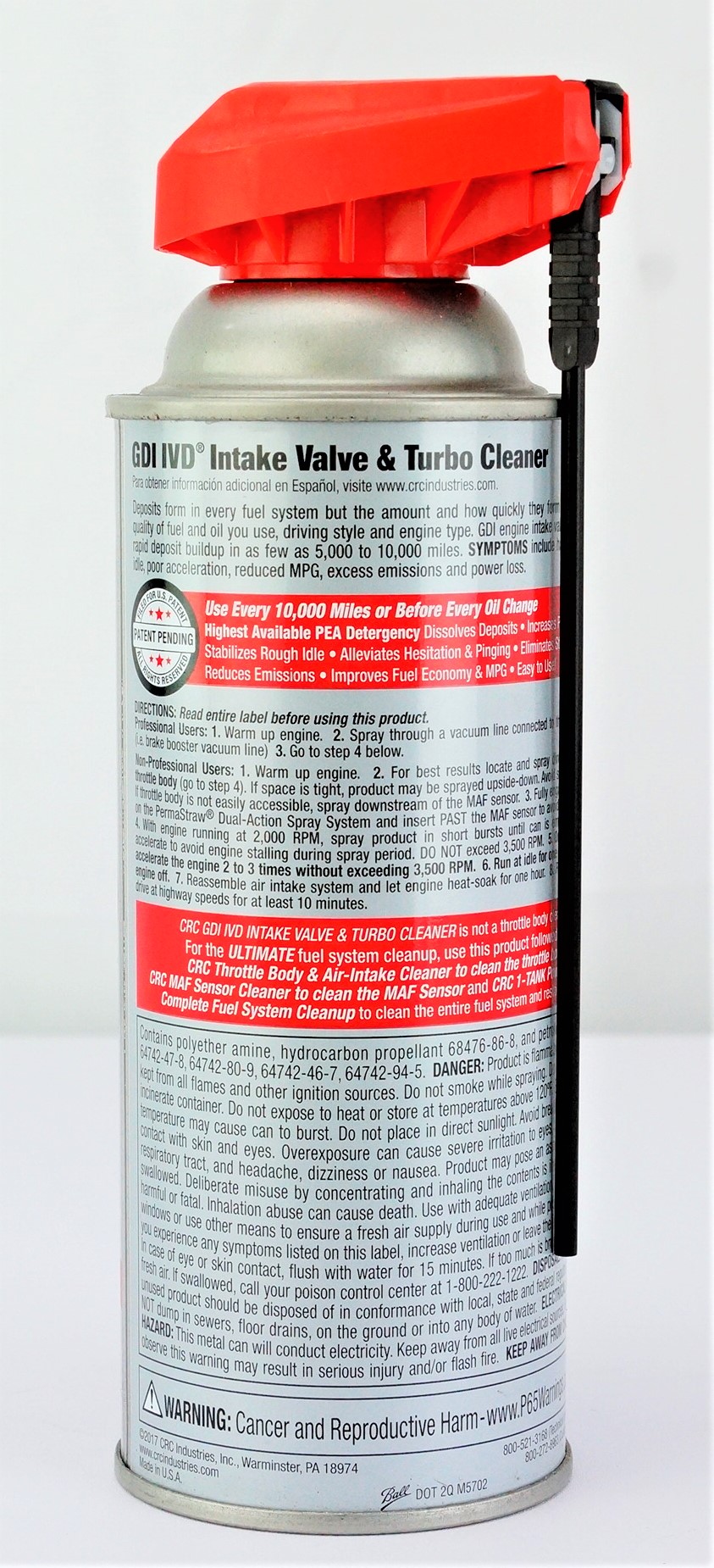 CRC GDI IVD Intake Valve & Turbo Cleaner 11 Wt Oz