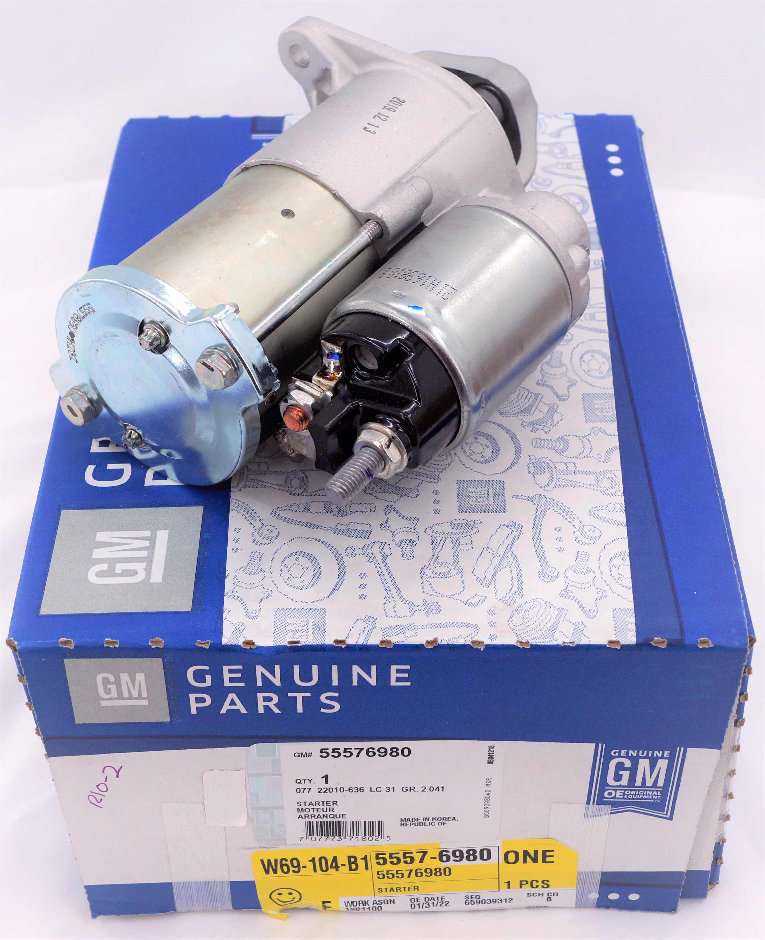 Genuine OEM 55576980 GM Starter Motor Fits Chevy Cruze and