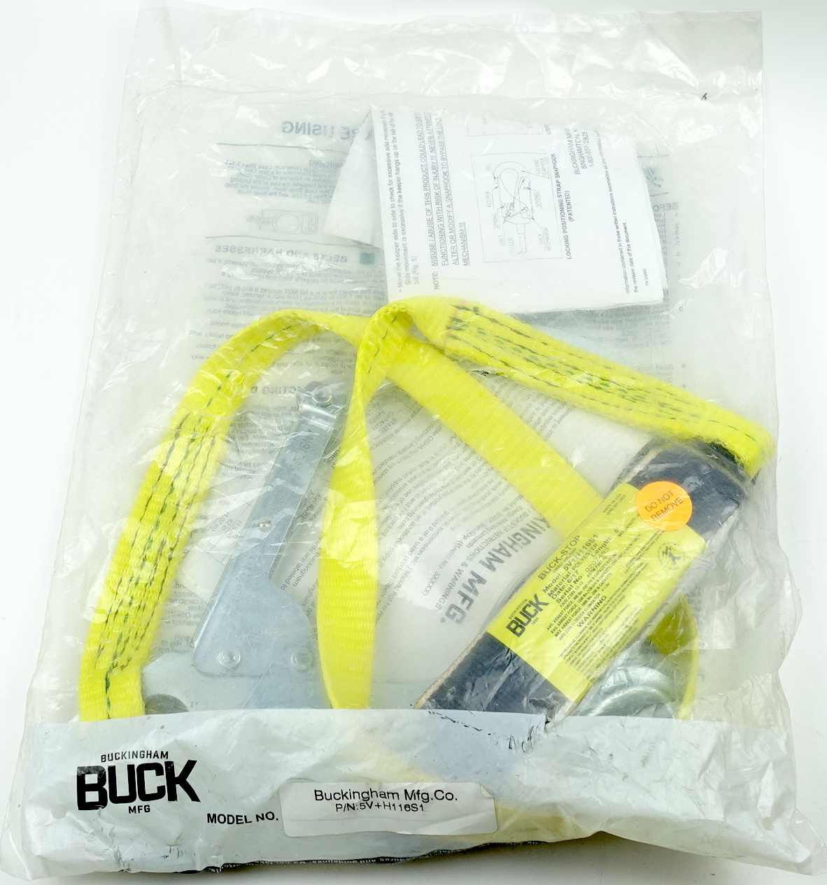 Buckingham 5V+H116S1 Energy Absorber Lanyard Single Leg Buck Stop Free Shipping - image 3