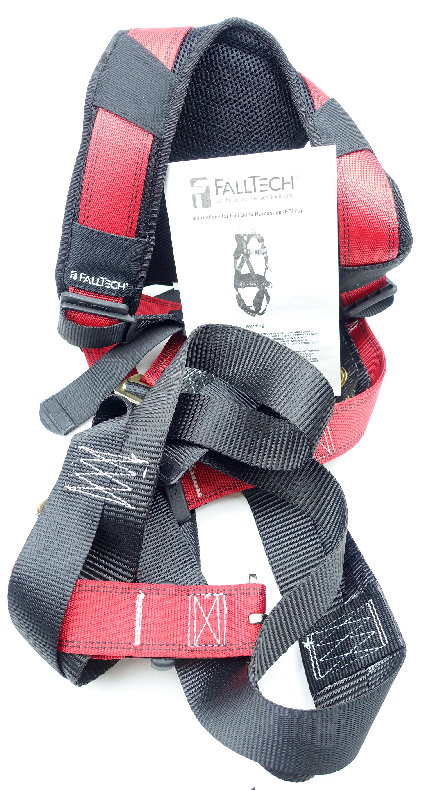 FallTech Fall Safety Harness 3XL Non-Belted Back D-Ring Tongue Buckle Legs - image 1