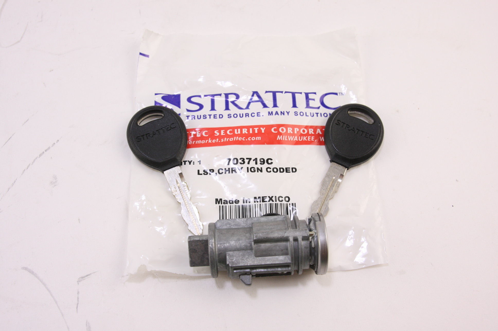 ***New OEM Chrysler Dodge Jeep Ignition Key Lock Cylinder w/ 2 Keys