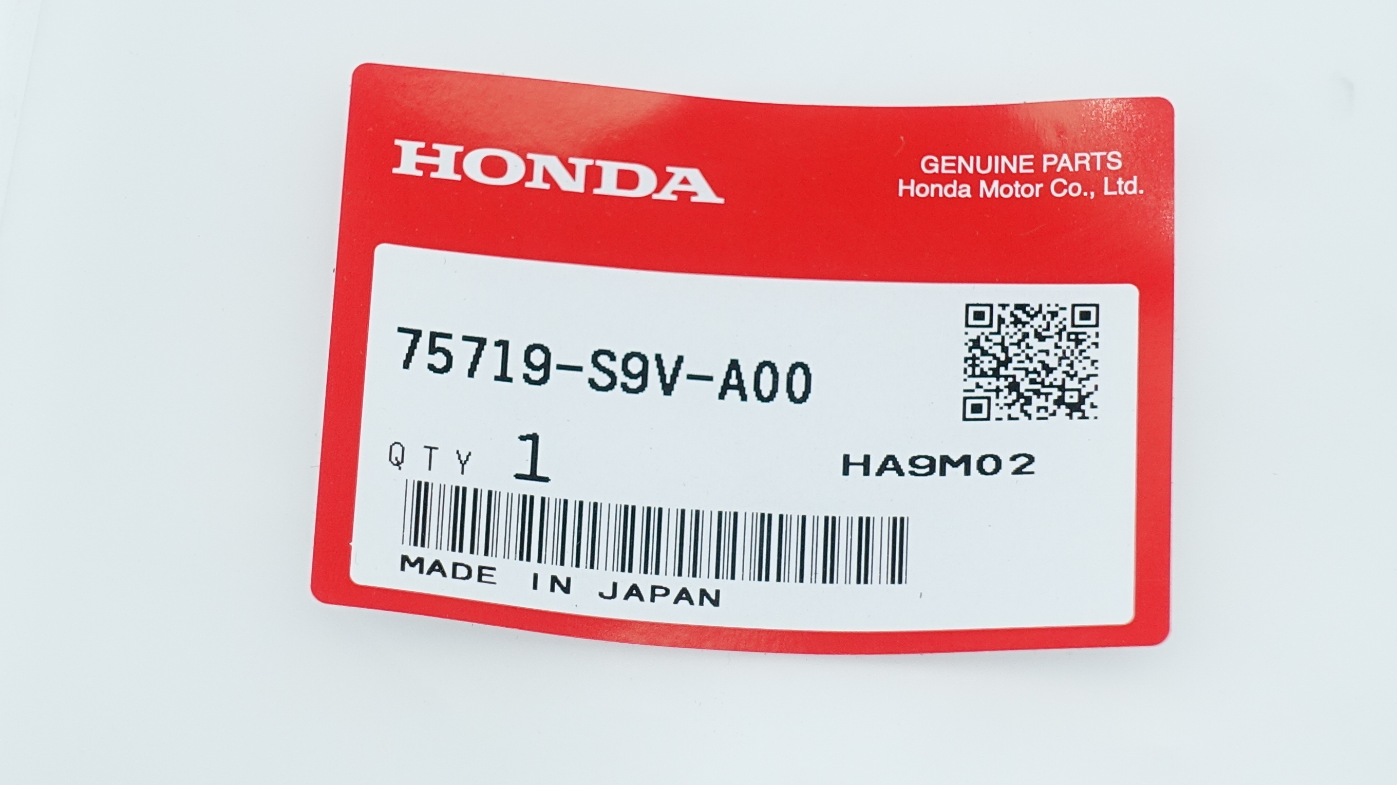 New OEM 75719-S9V-A00 Genuine Honda 4WD Emblem Nameplate Badge Free Shipping - image 5