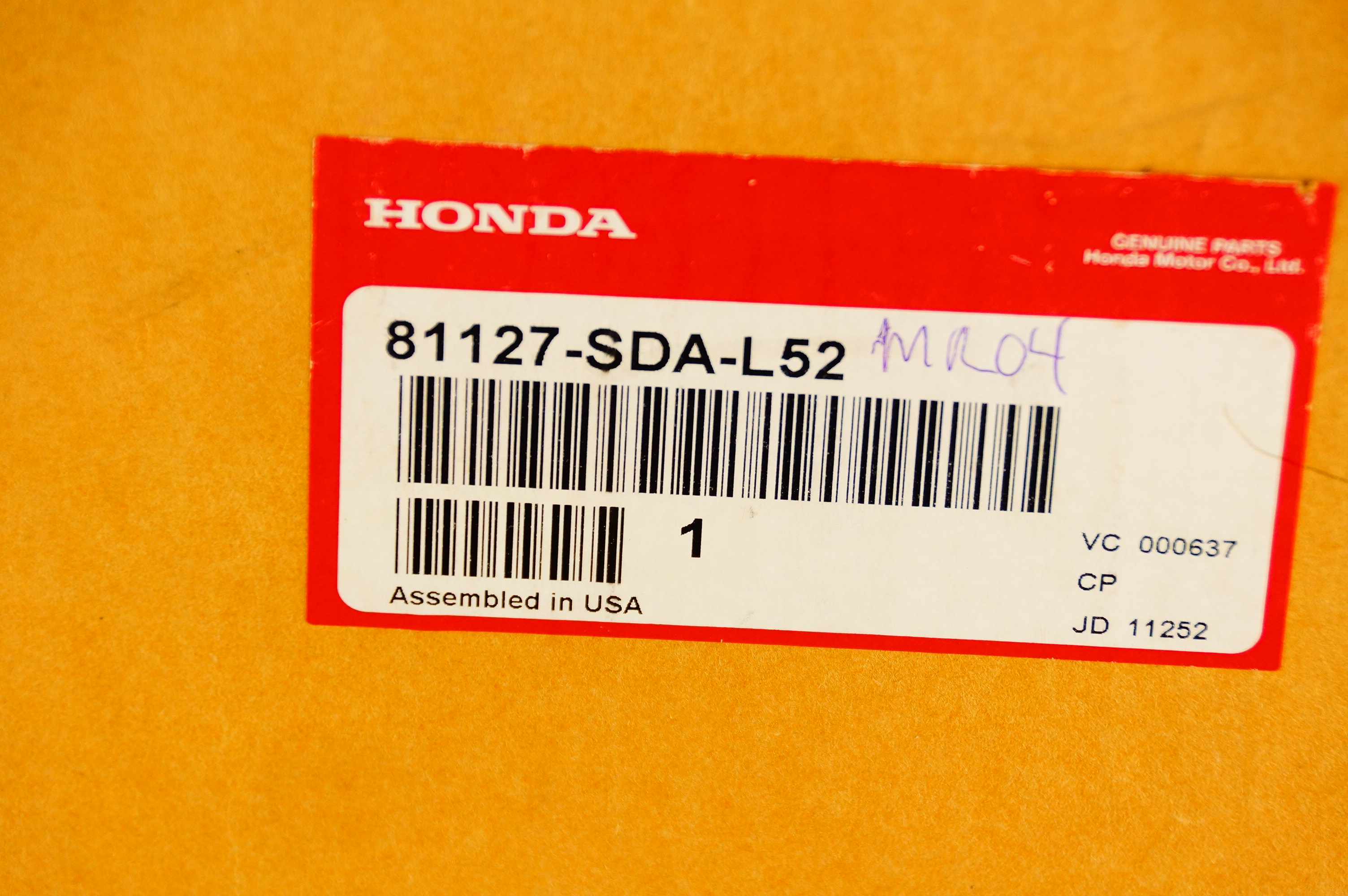 Genuine OEM 81127-SDA-L52 Honda R FR Seat Back with OPDS Sensor 07 Accord - image 6