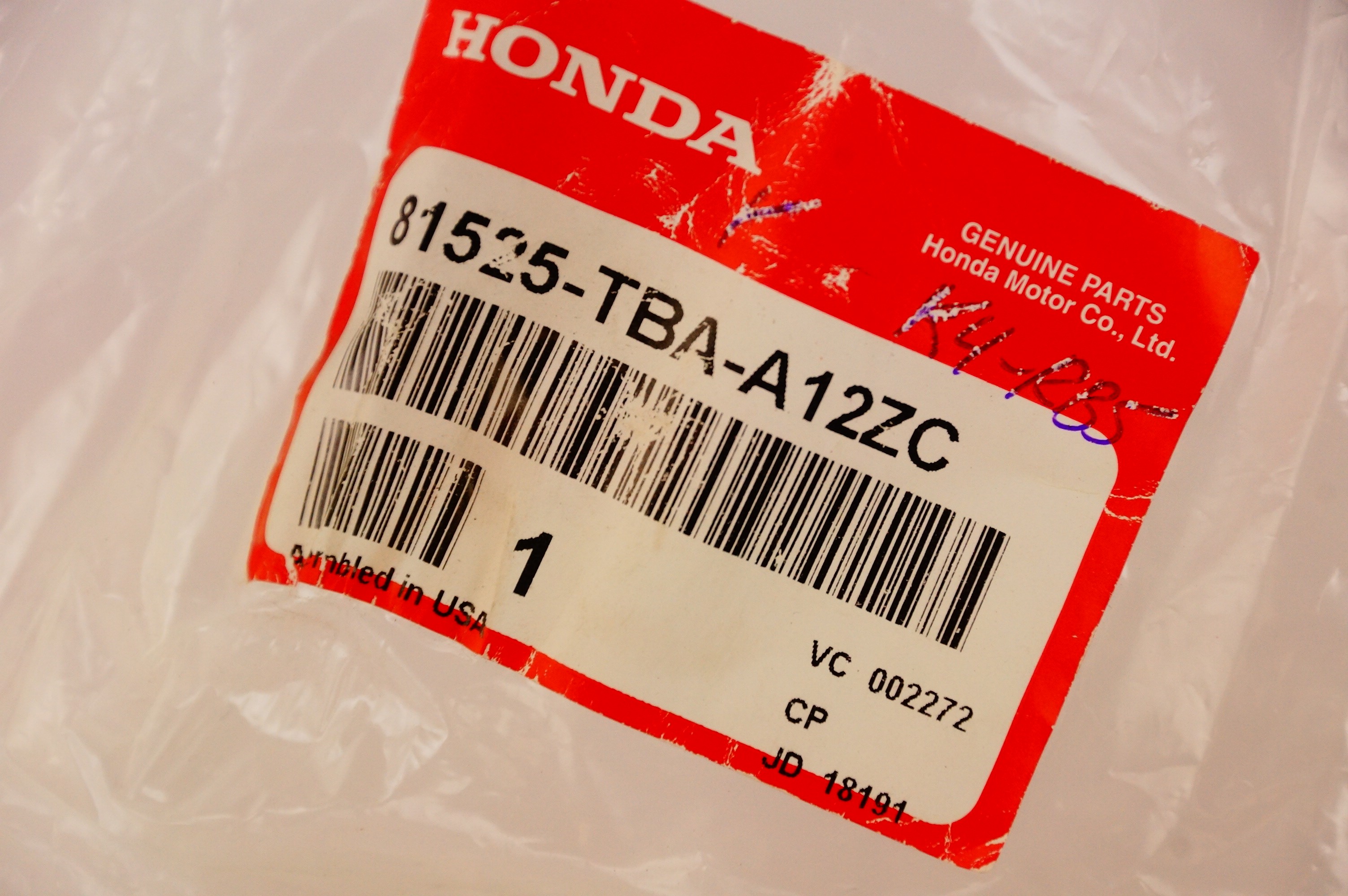 Genuine OEM 81525-TBA-A12ZC Honda Driver Side Left Seat Cover Black 16-17 Civic - image 6