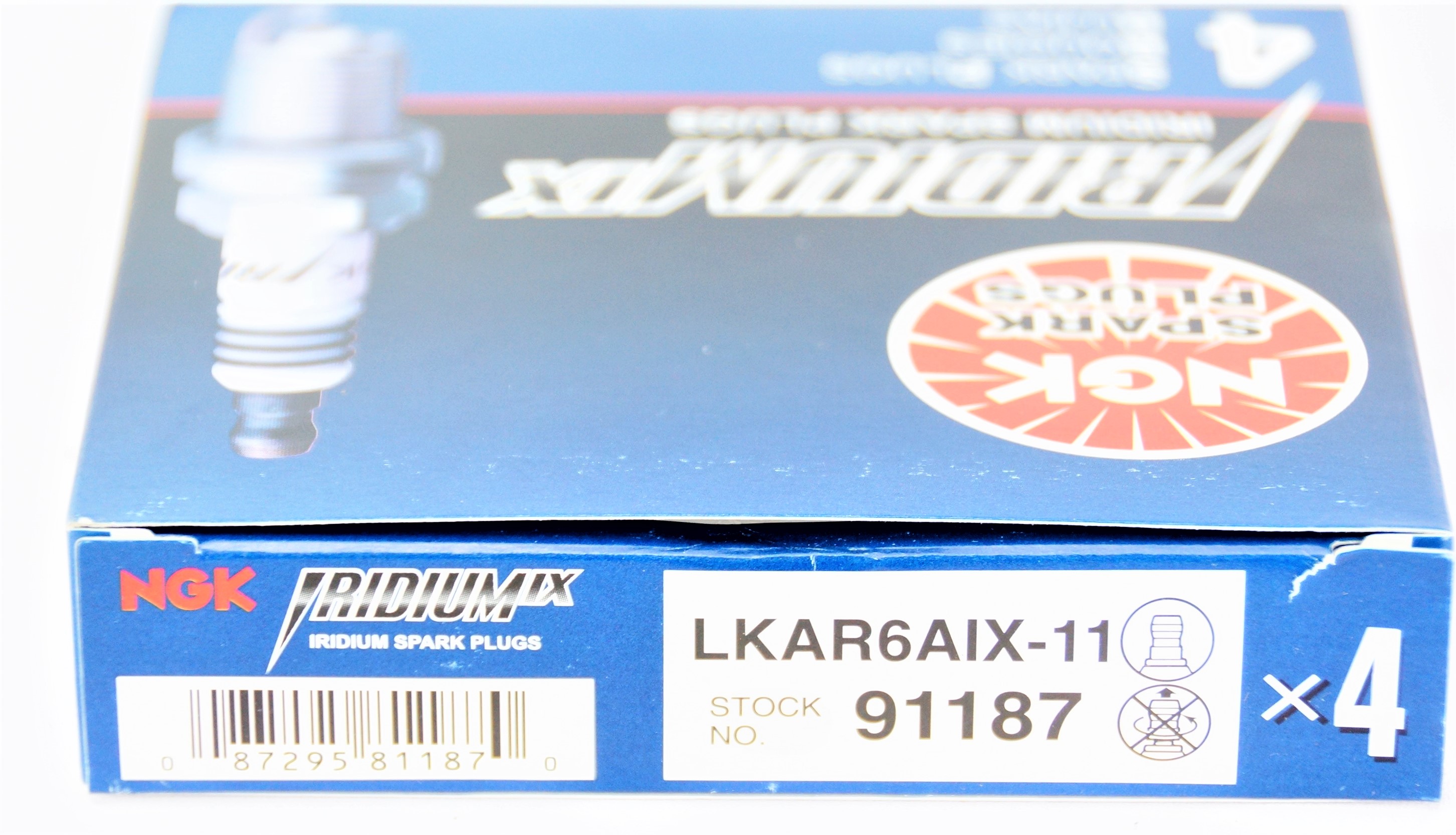 91187 Iridium Ix 4 Pack NGK LKAR6AIX-11 Spark Plug