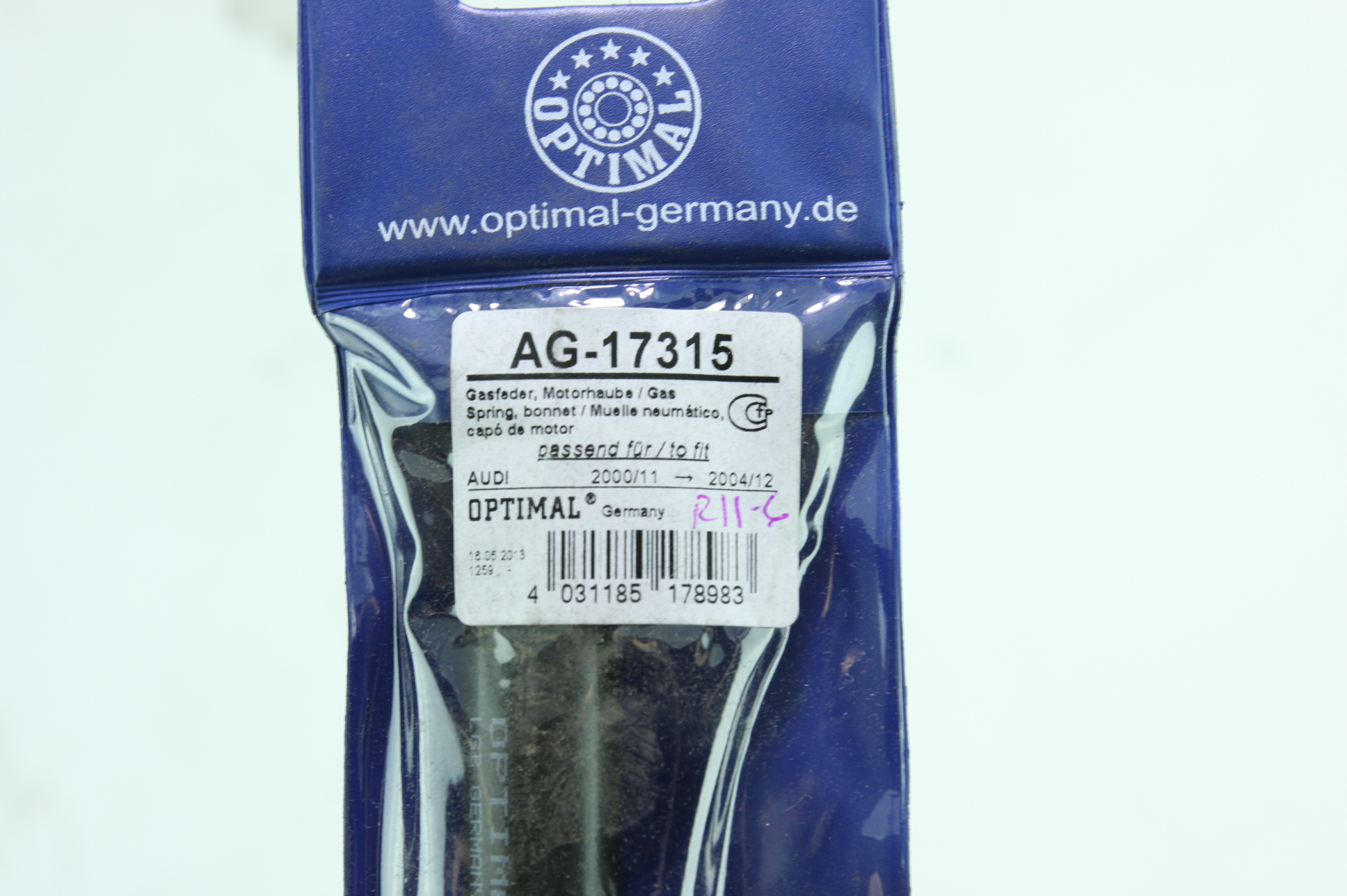 ** New Optimal German Made AG-17315 Gas Filled Suspension Shock for Audi VW - image 2