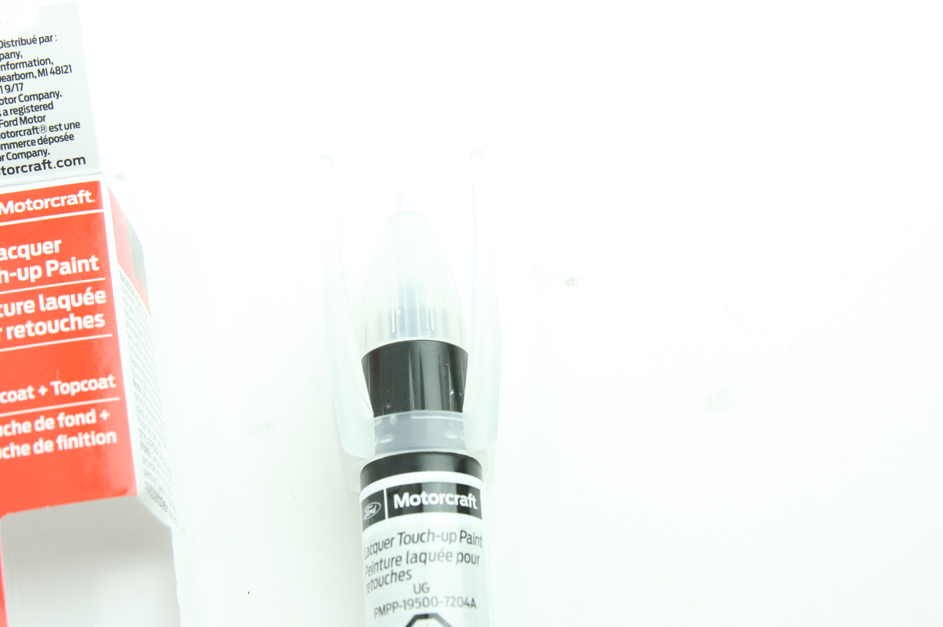 OEM Ford Lincoln Touch Up Paint Pearl White Code UG w/ Clear Coat