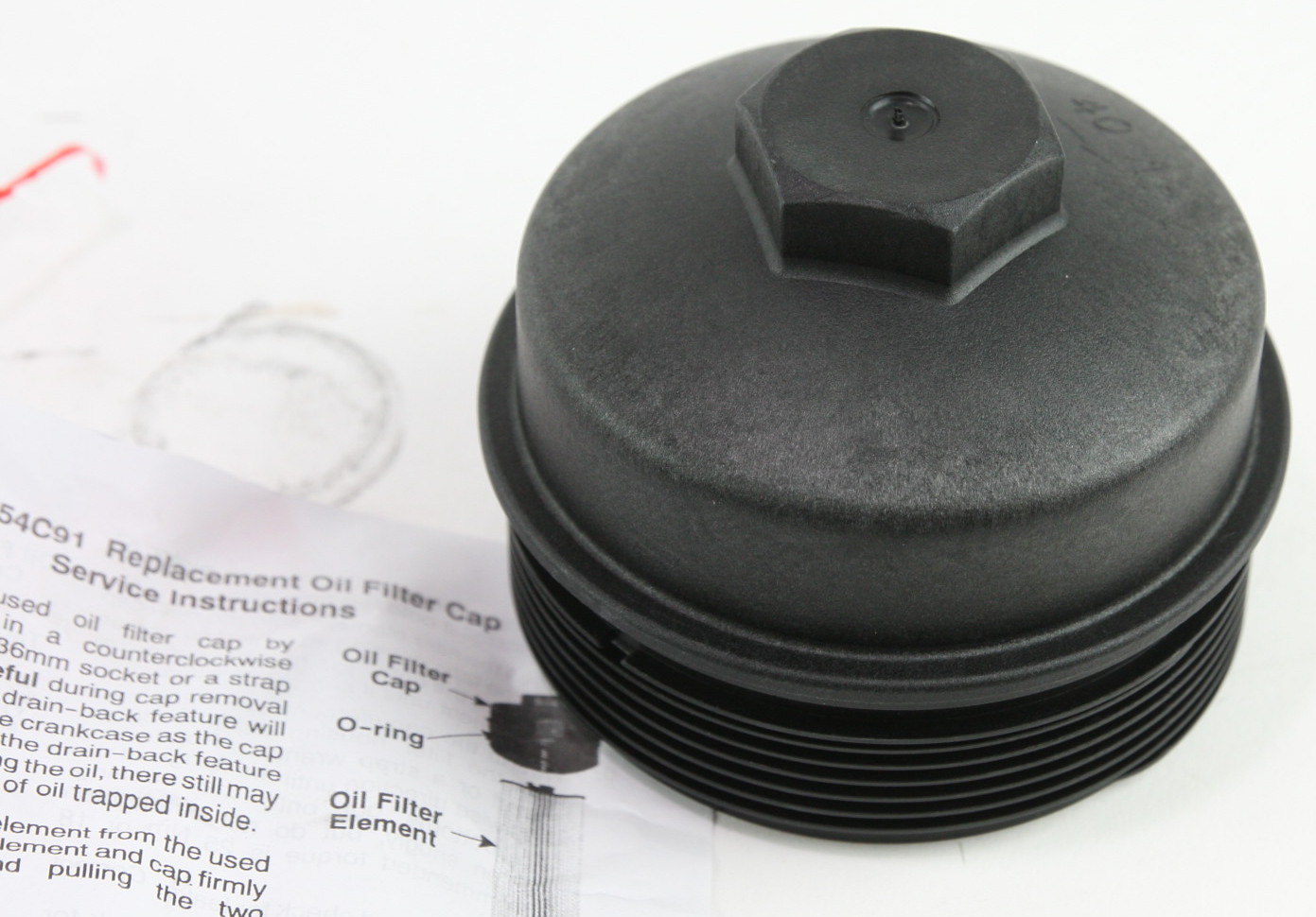 New Genuine OEM Motorcraft EC781 Ford 3C3Z6766CA Engine Oil Filter Cap w// Gasket