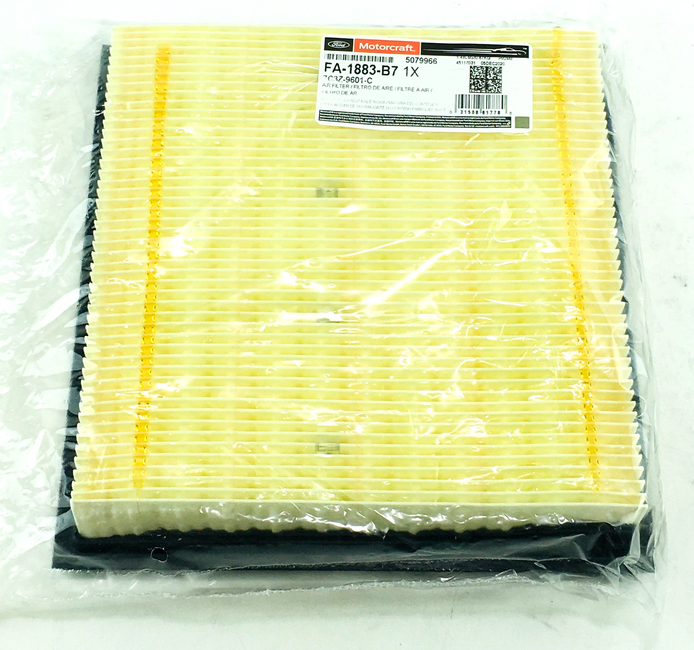 New OEM Motorcraft FA1883 Ford 7C3Z9601A Genuine Air Filter Free Shipping NIP - image 1