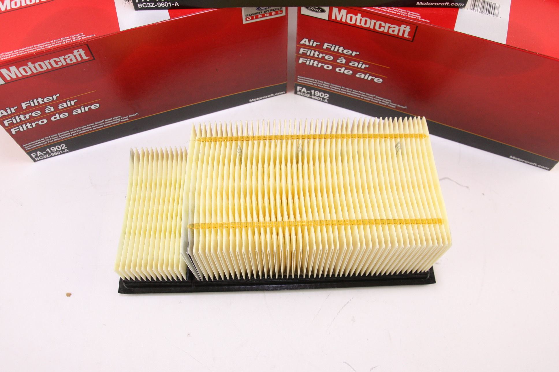 Set of 3 OEM Motorcraft FA1902 Ford BC3Z9601A 6.7L Powerstroke Diesel Air Filter - image 6