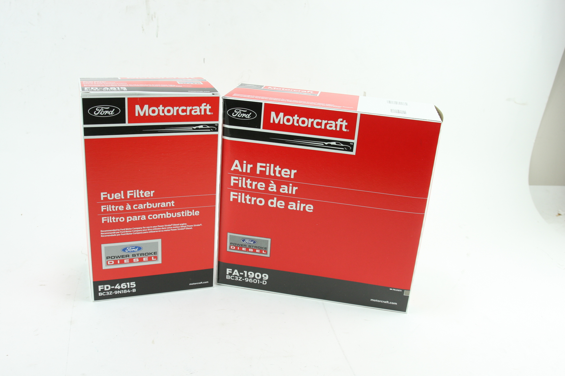 * Diesel Fuel & Air Filter Kit Motorcraft FD4615 FA1909 Genuine OEM Ford Filters - image 8