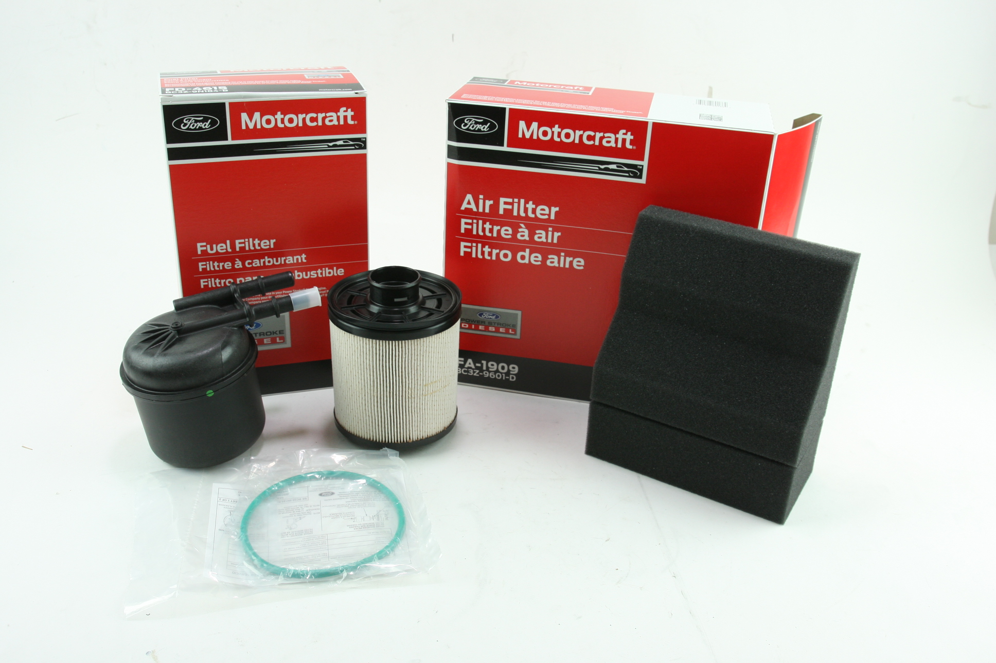 * Diesel Fuel & Air Filter Kit Motorcraft FD4615 FA1909 Genuine OEM Ford Filters - image 1