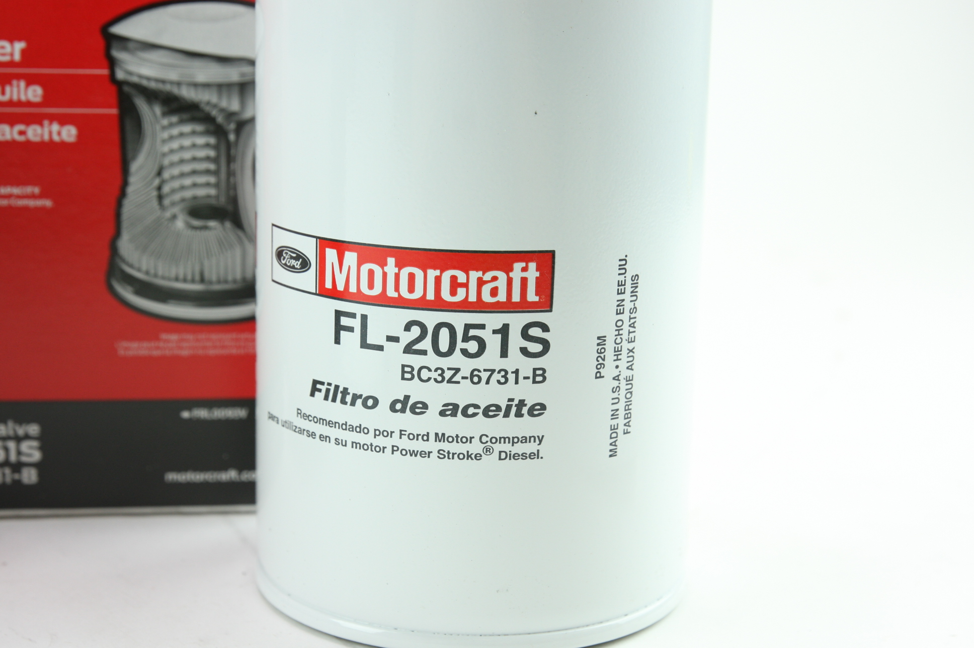 Diesel Fuel & Oil Filter Kit Motorcraft FD4615 FL2051S Genuine OEM Ford Filters - image 6