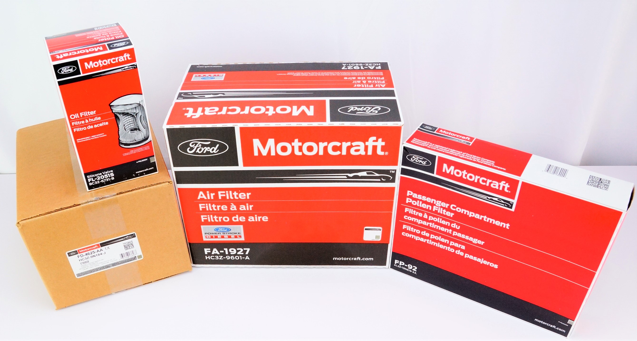 Genuine OEM Motrcraft Powerstroke Diesel Filter Kit FP92 FD4625AA FA1927 FL2051S - image 2