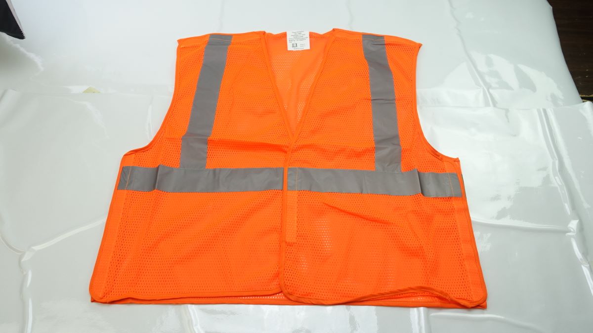 Glove Connection Vest Safety Hi Vis Orange Mesh Size Large Class 2 Level 2 - image 1