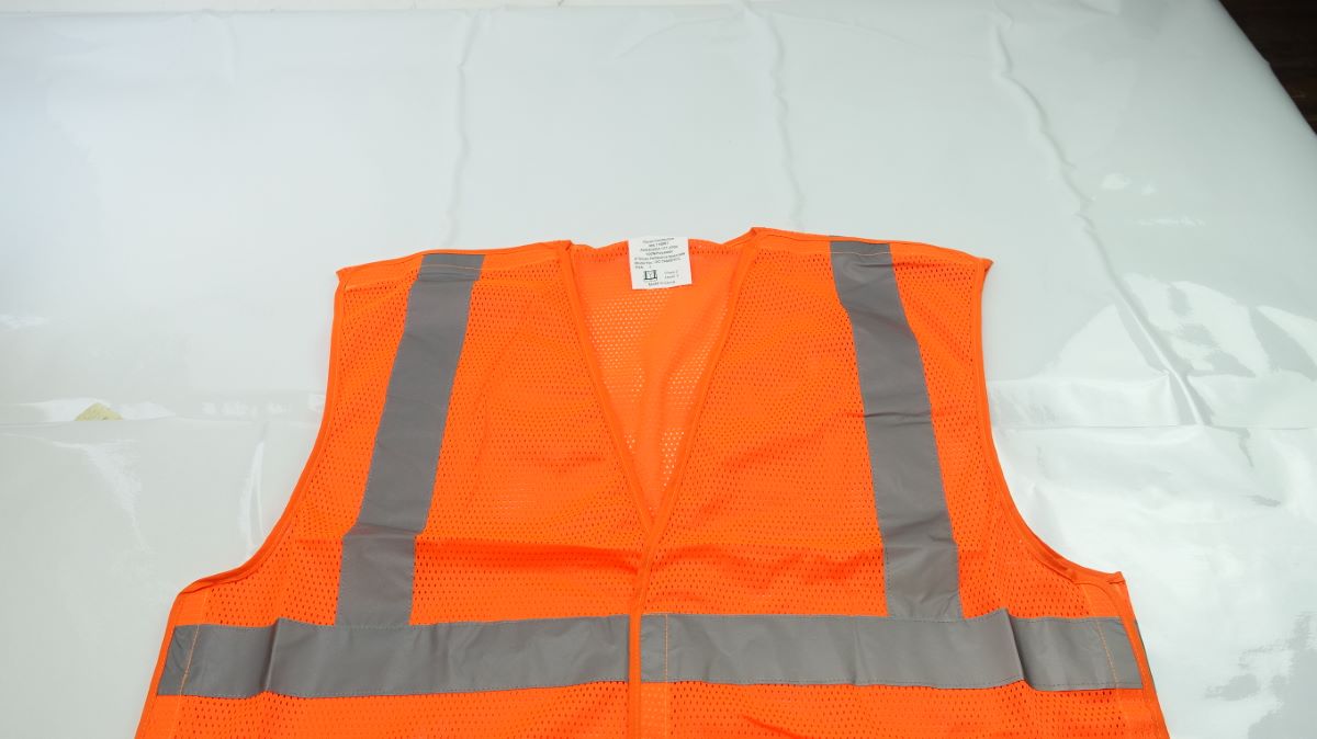 Glove Connection Vest Safety Hi Vis Orange Mesh Size Large Class 2 Level 2 - image 2