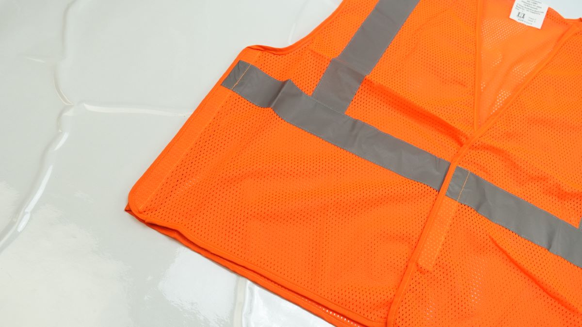 Glove Connection Vest Safety Hi Vis Orange Mesh Size Large Class 2 Level 2 - image 5