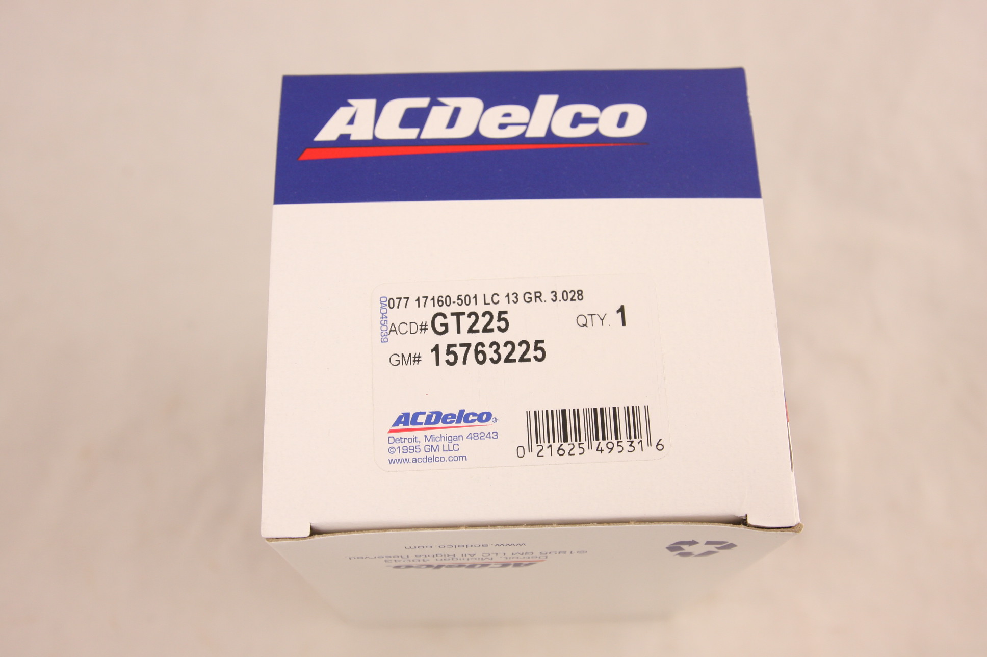 Genuine OEM ACDelco GT225 Fuel Tank Cap GM 15763225