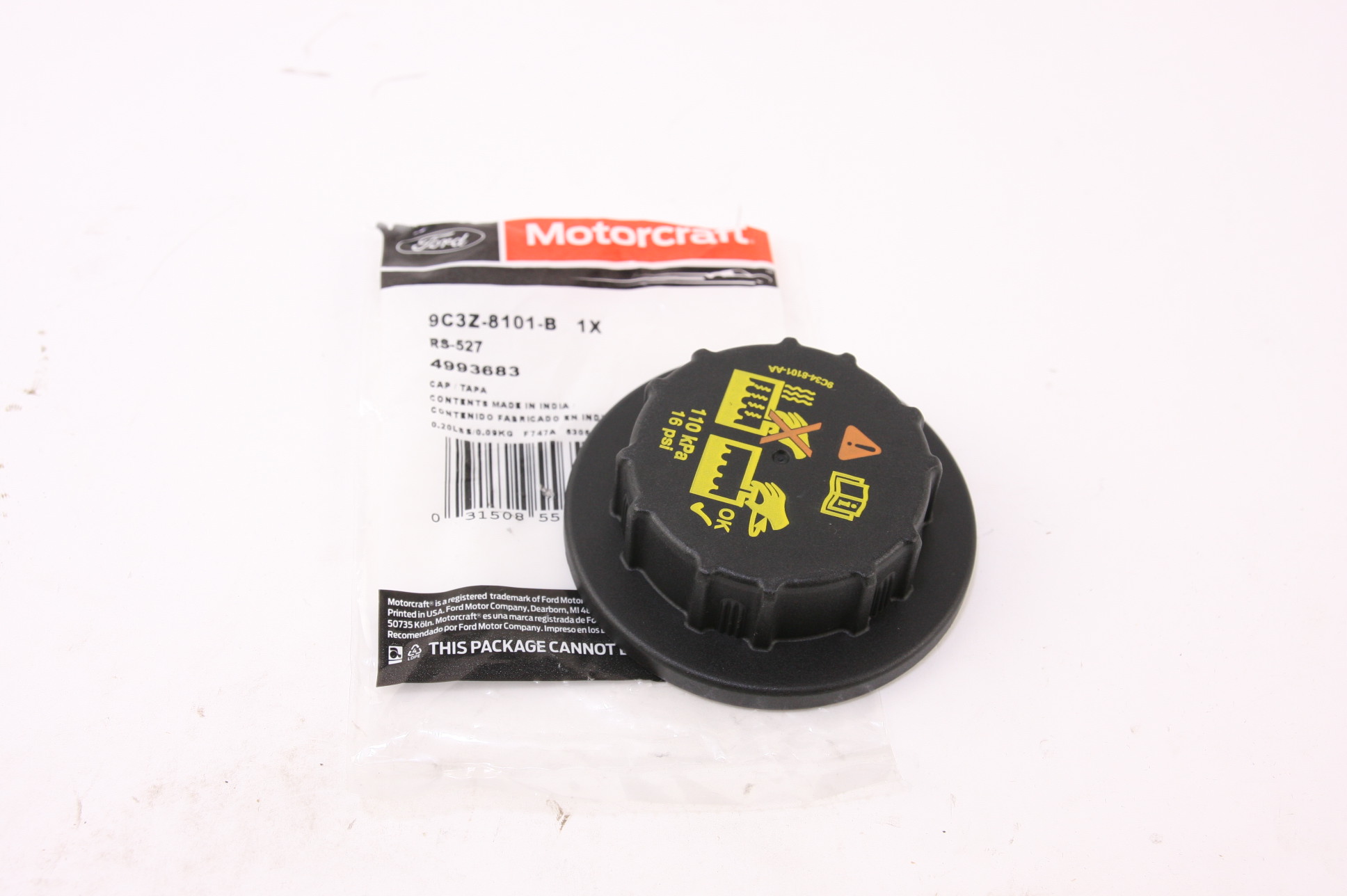 New OEM Motorcraft Ford Lincoln Mercury Radiator Coolant Recovery Tank Cap RS527 - image 1