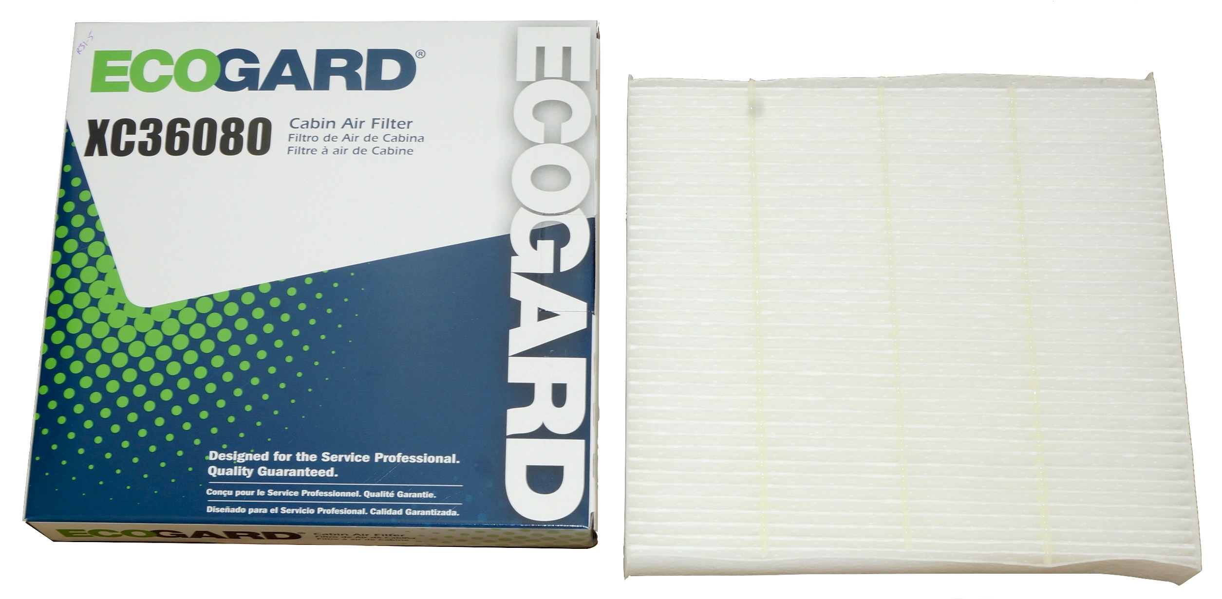 Ecogard XC36080 Cabin Air Filter, Passenger Compartment Air